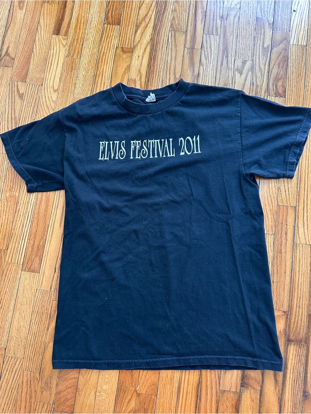 Elvis Festival 2011 Black Graphic Tee